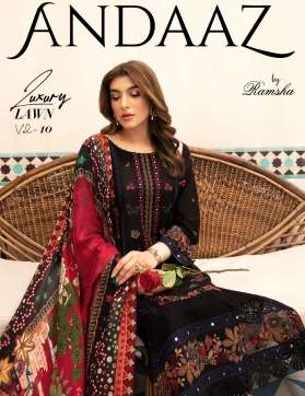 ANDAAZ LUXURY LAWN VOL 10 Model And Open Pic by RAMSHA 